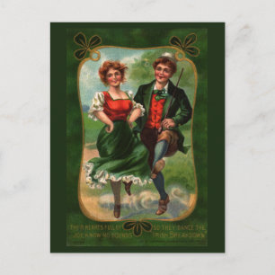 Hearts Full Of Joy Vintage Postcard