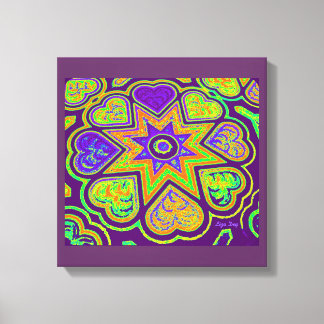 'Hearts Full of Love' Panel Print (Brights)(Prple)