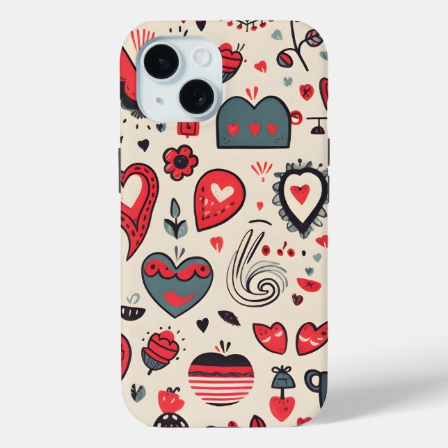 Hearts Galore Case-Mate iPhone Case (Back)