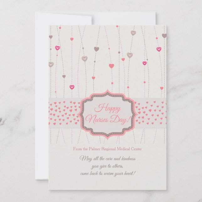 Hearts Galore Nurses Day Card (Front)