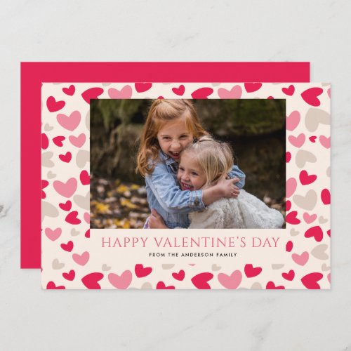 Hearts Galore Valentines Day Photo Cards