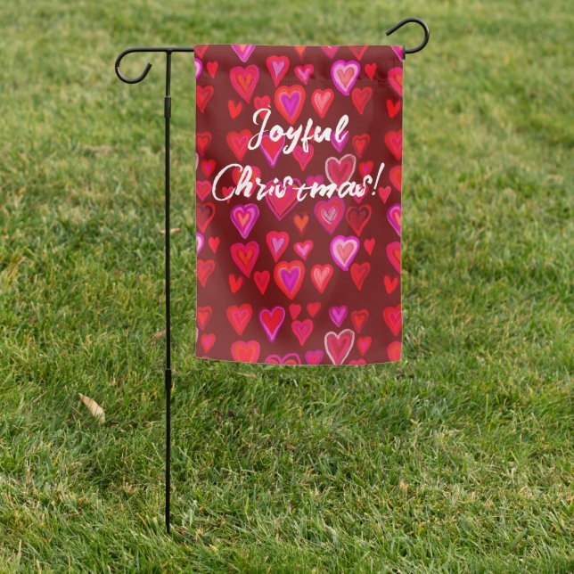 hearts garden flag (In SItu)