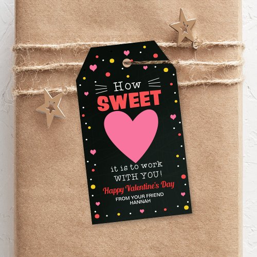 Hearts Gift Tags Coworker Valentines Tag