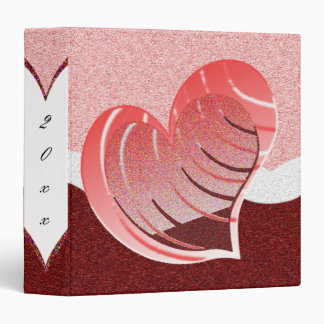 Hearts & Glitter - 3 Ring Binder