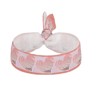 Hearts & Glitter - Ribbon Hair Tie