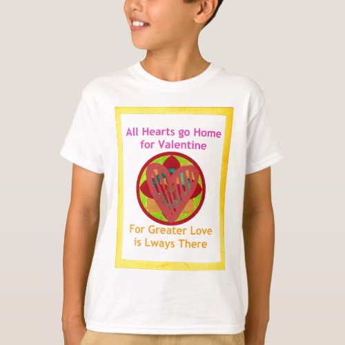Hearts go home for valentine T_Shirt