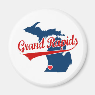 Hearts Grand Rapids Michigan Magnet