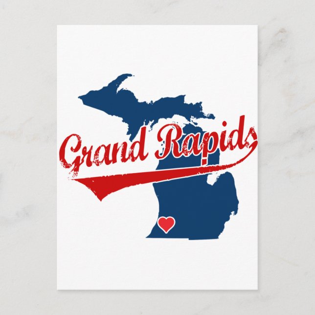 Hearts Grand Rapids Michigan Postcard (Front)