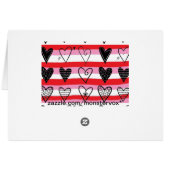Hearts Greeting Card (Back Horizontal)