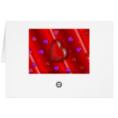 Hearts Greeting/Note Card (Back Horizontal)