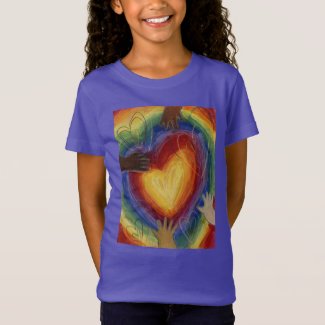 Hearts & Hands Love Diversity Art Custom Shirt