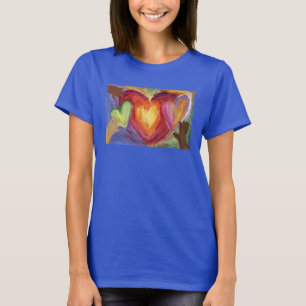 Hearts & Hands Love Diversity Art Custom T-Shirt