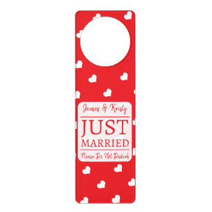 Hearts Happy Valentine’s Day Modern Love Pattern Door Hanger