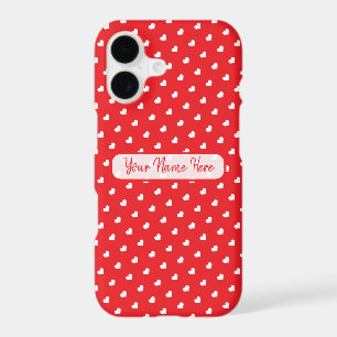 Hearts Happy Valentine’s Day Modern Love Pattern iPhone 17 Case