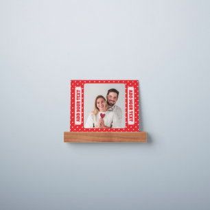 Hearts Happy Valentine’s Day Modern Love Pattern Picture Ledge