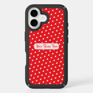 Hearts Happy Valentine’s Day Modern Love Pattern iPhone 16 Case