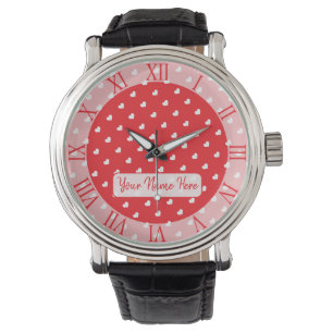 Hearts Happy Valentine’s Day Modern Love Pattern Watch