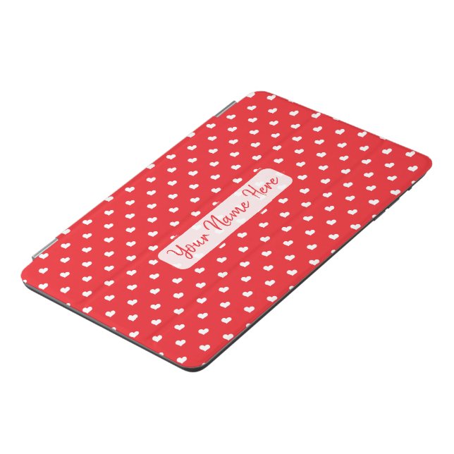 Hearts Happy Valentine's Day Modern Love Pattern iPad Mini Cover (Side)