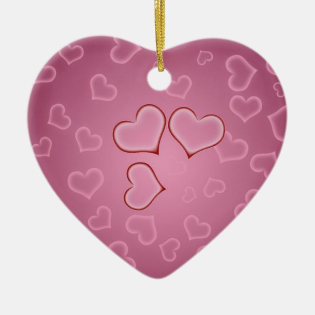Hearts Heart Ornament (Front)