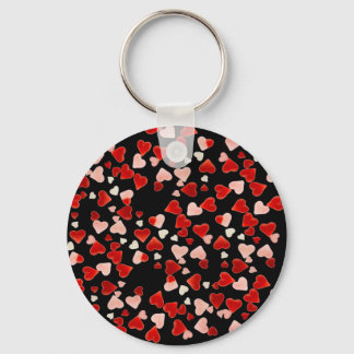 HEARTS HEARTS HEARTS by SHARON SHARPE Keychain
