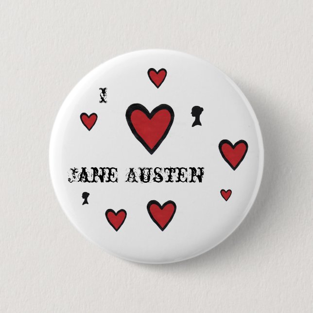 hearts, hearts, hearts, head, hearts, hearts, h... pinback button (Front)