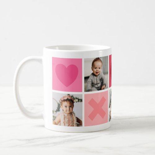 Hearts Hugs and Kisses Multi_Photo  Coffee Mug