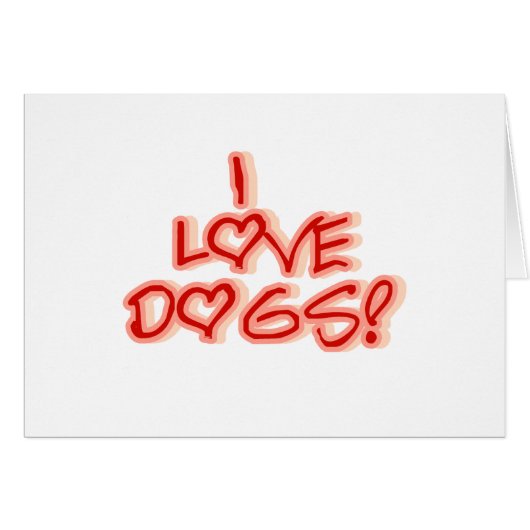 Hearts I Love Dogs Tshirts and Gifts (Front Horizontal)