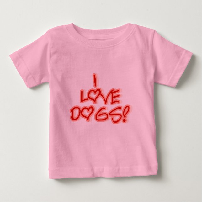 Hearts I Love Dogs Tshirts and Gifts (Front)