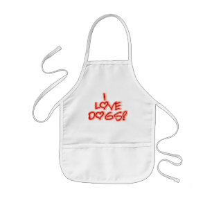 Hearts I Love Dogs Tshirts and Gifts Kids' Apron