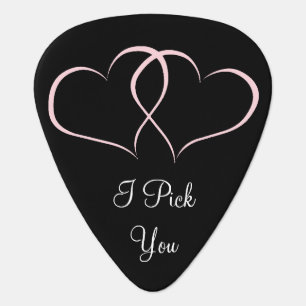 Hearts "I Pick You" Personalized Guitar Pick