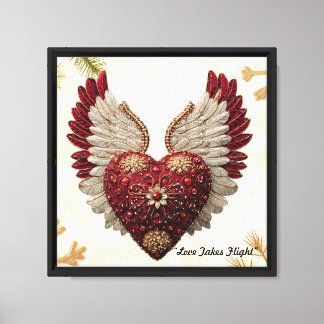 "Hearts In Flight" Canvas Print