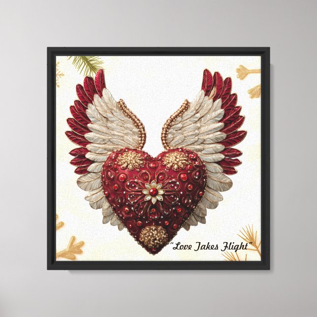 "Hearts In Flight" Canvas Print (Front)