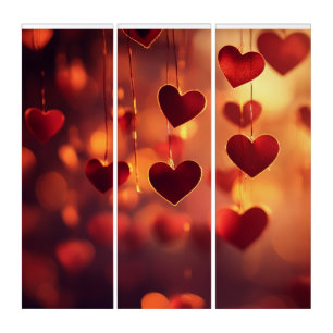 Hearts in Harmony – Triptych Canvas