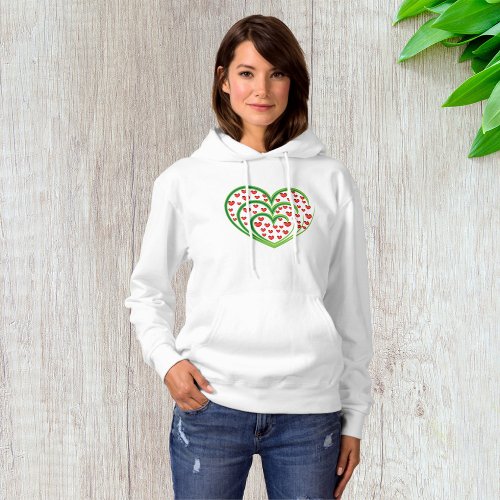 Hearts In Hearts Womens Hoodie