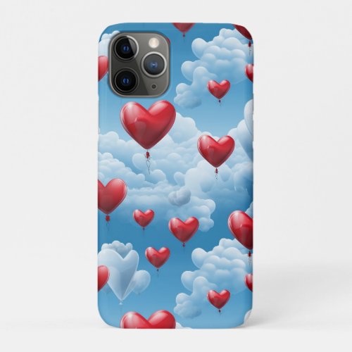 Hearts in heaven iPhone 11 pro case