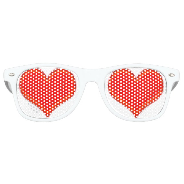Hearts, In Love Retro Sunglasses (Front)
