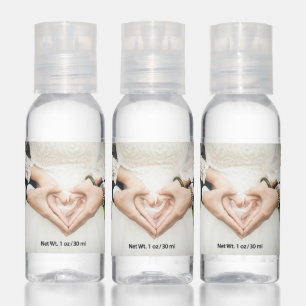 Hearts in Our Hands Wedding Hand Sanitizer