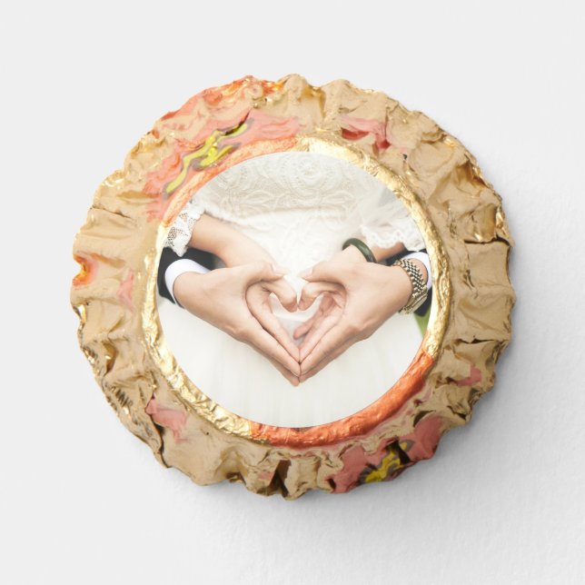 Hearts in Our Hands Wedding Reese's Peanut Butter Cups (Front)