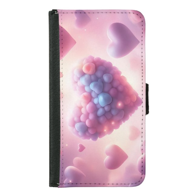 Hearts In The Clouds Samsung Galaxy Wallet Case (Front)