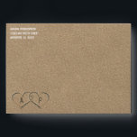 Hearts in the Sand Beach Sand Wedding Envelopes<br><div class="desc">Hearts in the Sand Beach Sand Wedding Envelopes - features a printed sand texture inside and out with sand hearts on the front bottom that you can change the demo initials to your very own.  See the full matching design collection below.</div>