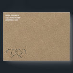 Hearts in the Sand Beach Sand Wedding Envelopes<br><div class="desc">Hearts in the Sand Beach Sand Wedding Envelopes - features a printed sand texture inside and out with sand hearts on the front bottom that you can change the demo initials to your very own.  See the full matching design collection below.</div>