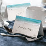 Hearts in the sand beach wedding Place Card