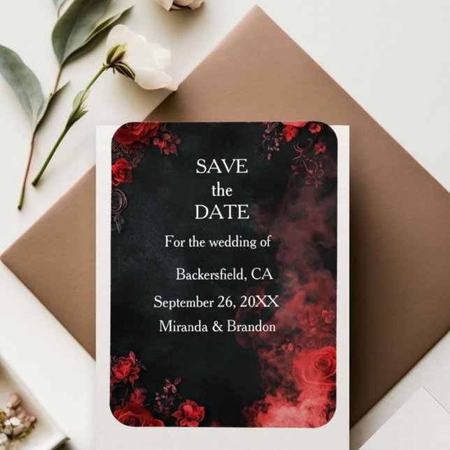 "Hearts in the Sand" Beach Wedding Table Magnet -  (Creator Uploaded)