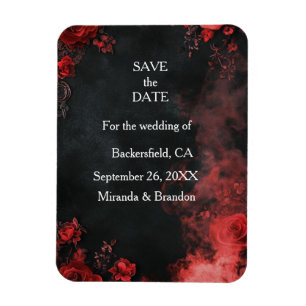 Hearts in the sand destination beach wedding table magnet