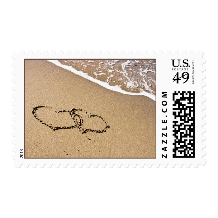 Hearts in the Sand Love stamps