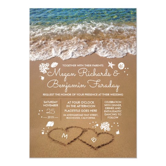 Beach Engagement Invitations 5