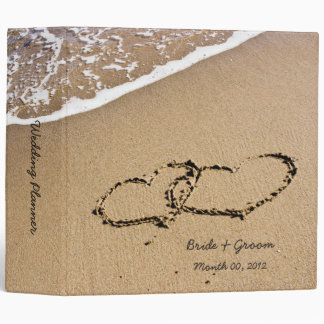 Hearts in the Sand Wedding Planner Binder 2-inch
