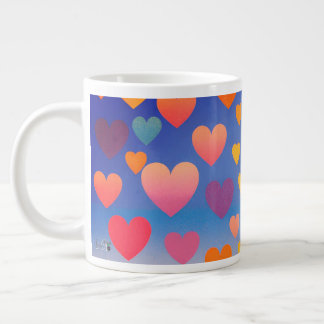 Hearts in The Sky | Giant Coffee Mug