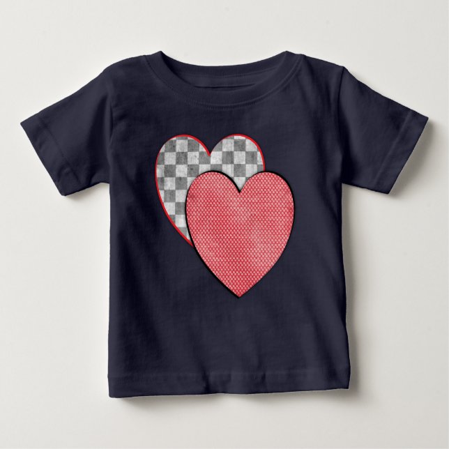 Hearts Infant Organic Creeper (Front)