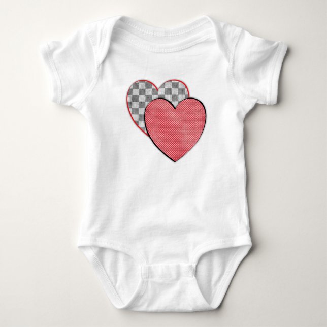 Hearts Infant Organic Creeper (Front)
